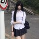 正式 白色收腰长袖 学院风jk制服修身 2026春季 上衣显瘦衬衣 辣妹衬衫