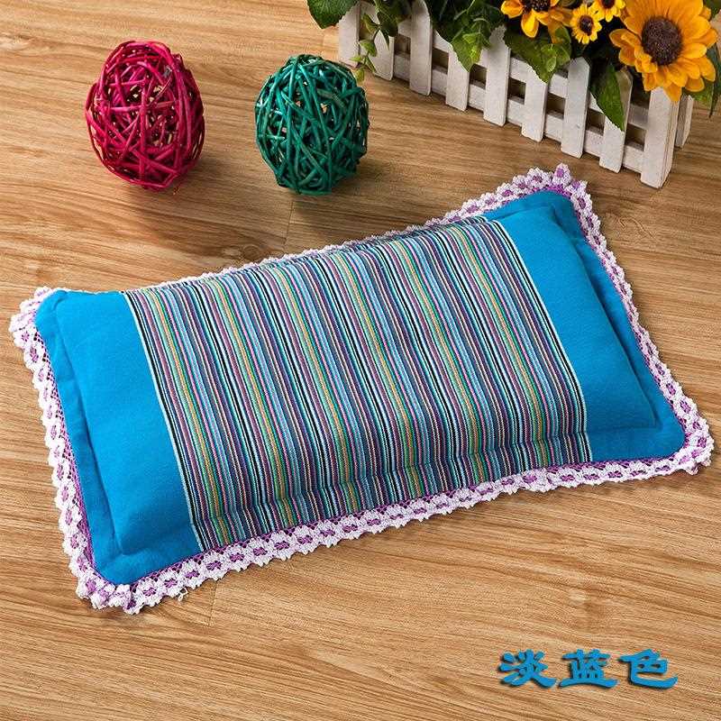 直销新款潮音粗布荞麦枕头儿童荞麦枕荞麦壳枕芯荞麦皮婴儿枕头