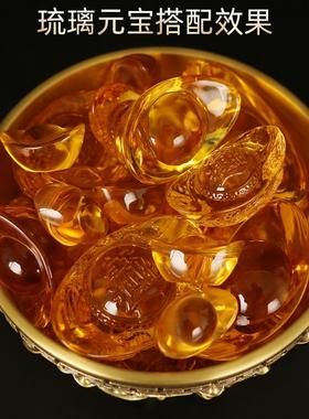 直销新款批聚宝盆摆件黄纯家用客厅装饰招聚铜制品工艺品财存钱罐