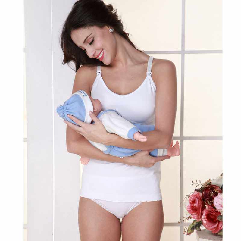 新款直销孕妇长款大码哺乳吊带背心无钢圈女士外出无缝竹纤维产后