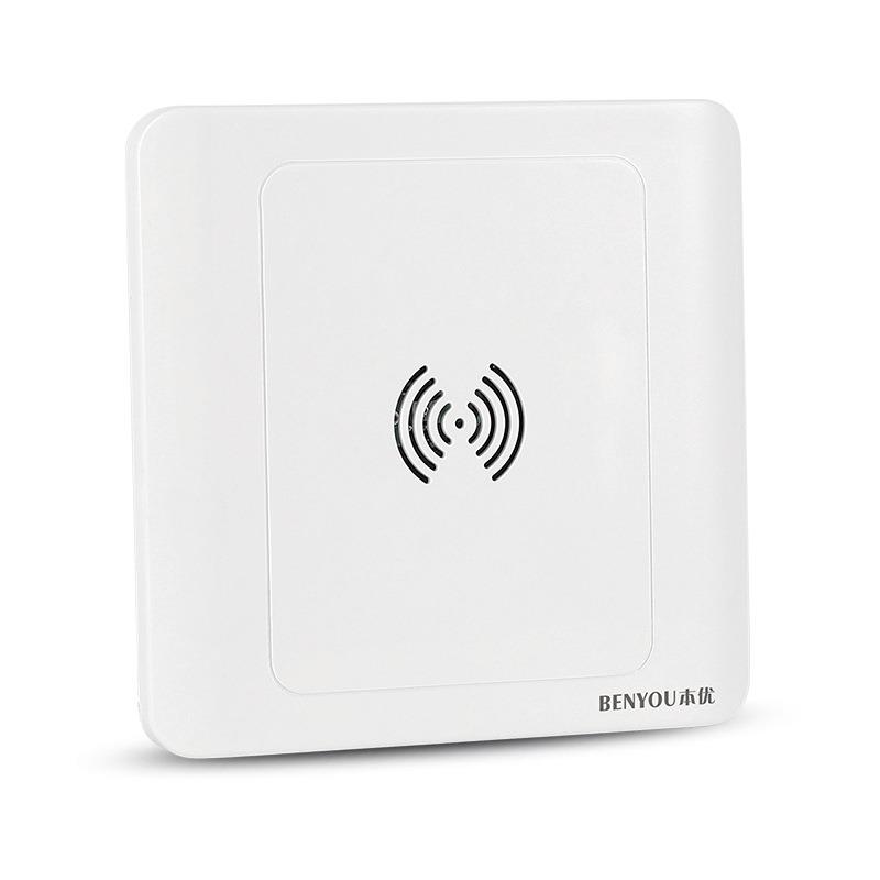 直销新款86型暗装声光控面板二线家用物业楼道延时感应led节能灯