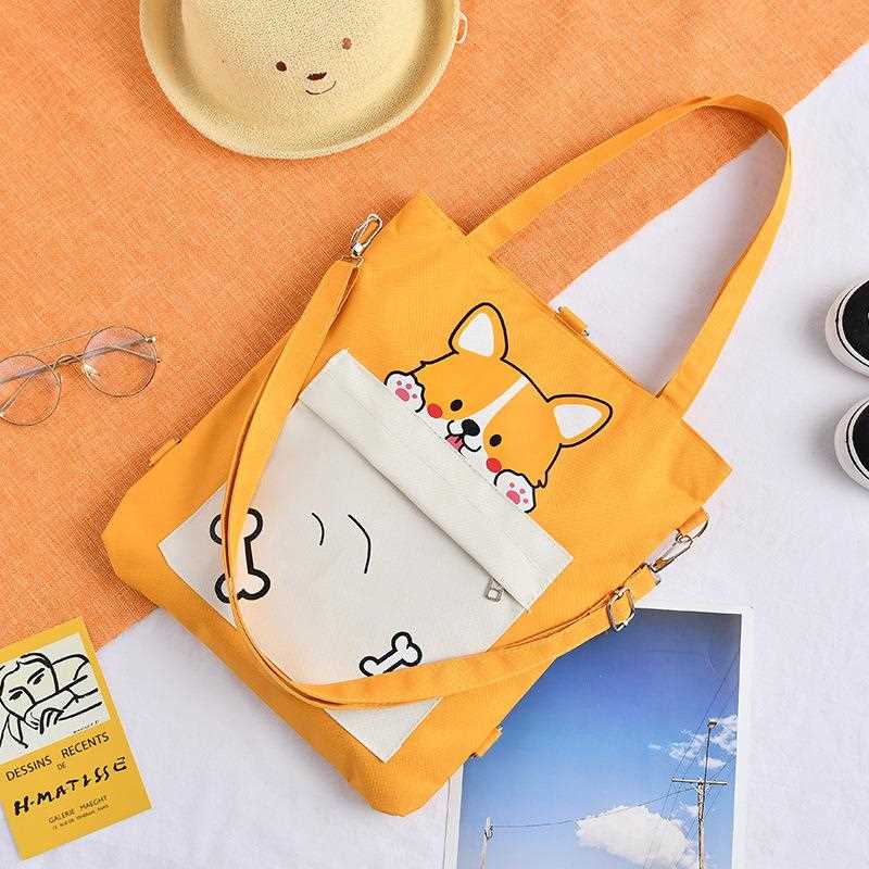 直销新款帆布包女手拎袋学生手提袋多功能补习包补课袋多用单肩布