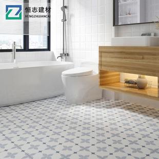 直销新款北欧复古小花砖200x200彩色厨房卫生间墙砖花片瓷砖阳台