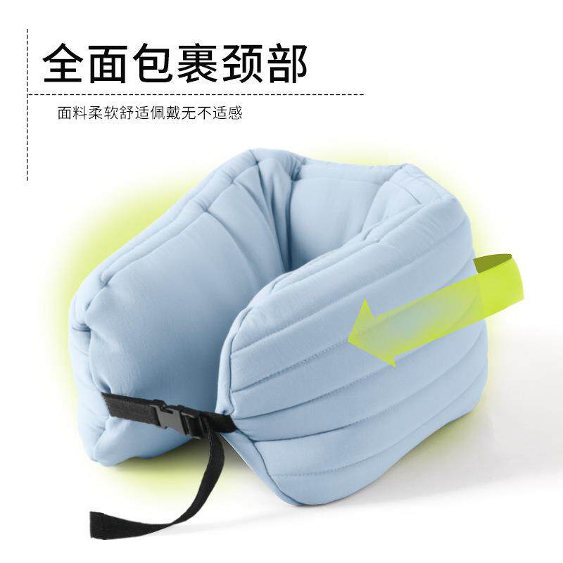 新款直销条纹u型枕多功能午睡护颈枕旅行便携颈枕办公室腰枕pp棉