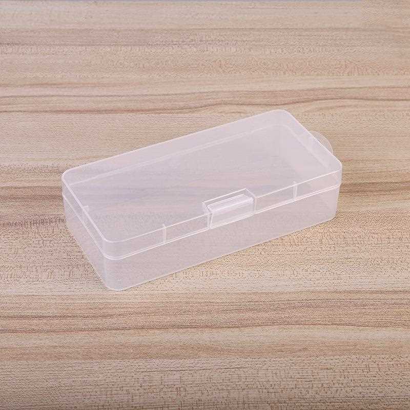 直销新款透明长方形塑料pp空盒样品盒零配元器件包装盒子工具收纳