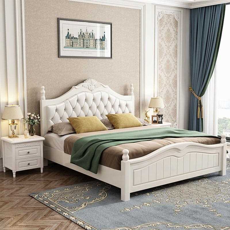 直销新款美式实木床1.2米儿童床1.35米公主床家用1米小户型储物1.