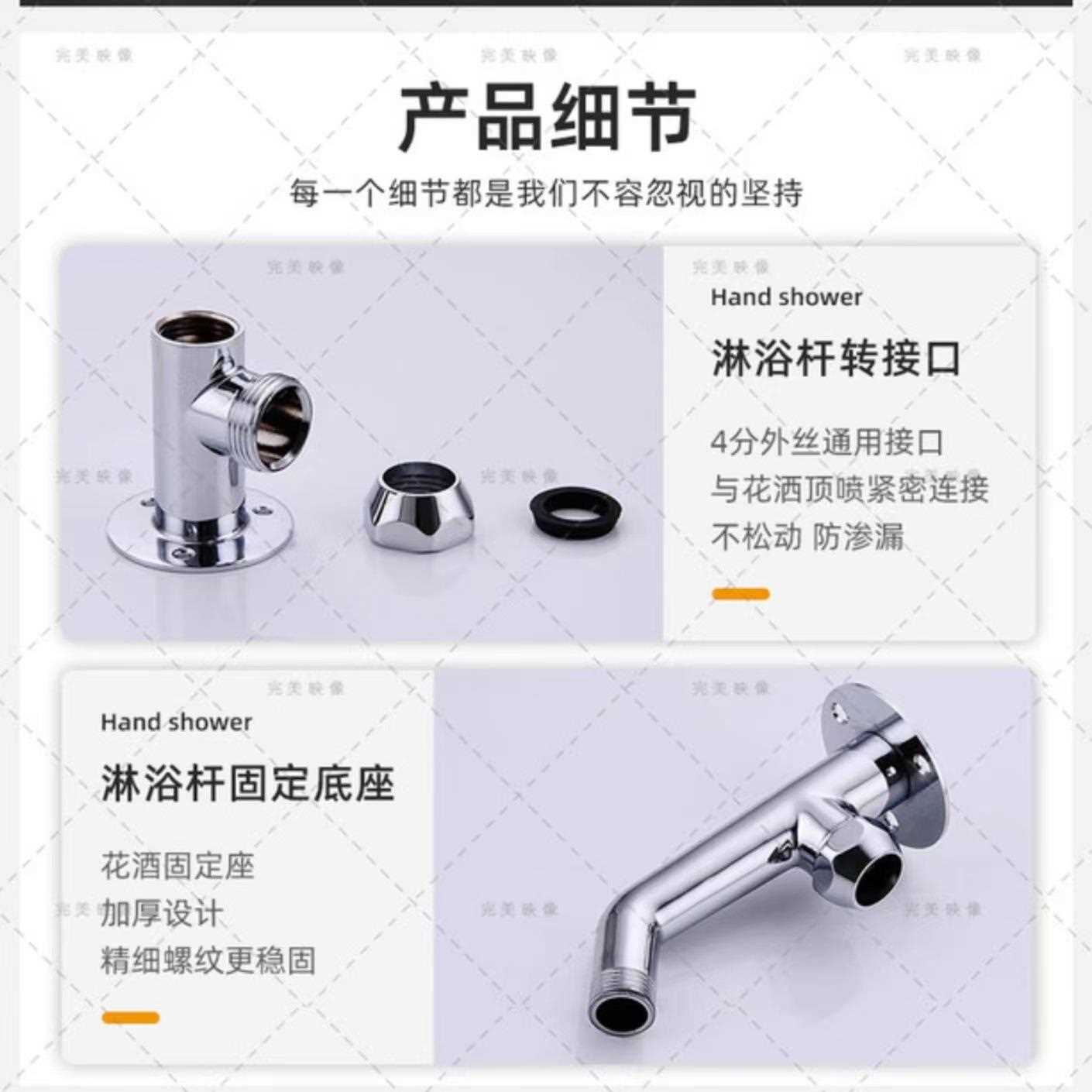 直销新款全铜花洒套装工程酒店宾馆淋浴花洒健身房澡堂莲蓬头简易