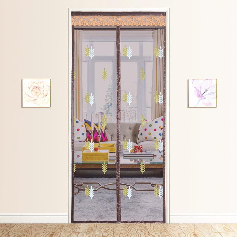 直销新款防蚊门帘夏季隔断帘子免打孔磁吸纱门魔术贴厨房磁性纱窗