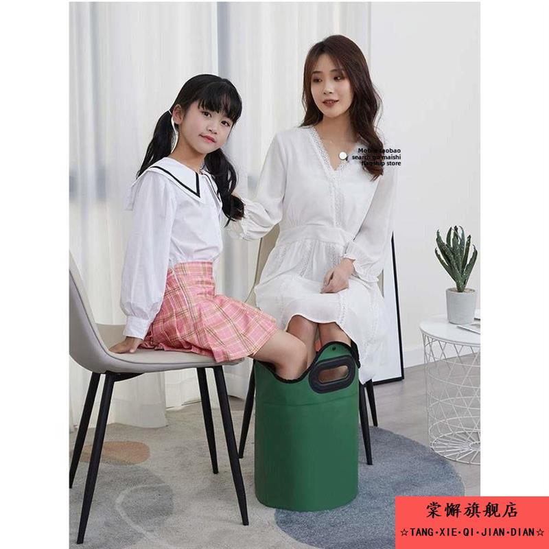 双人泡脚桶保温可折叠盆旅行烫脚桶便携泡脚袋高深桶过小腿水桶