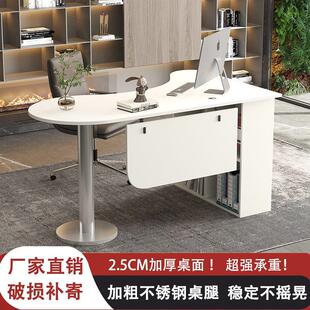 转角书桌书架一体组合简约现代学生学习桌家用电脑桌单人办公桌