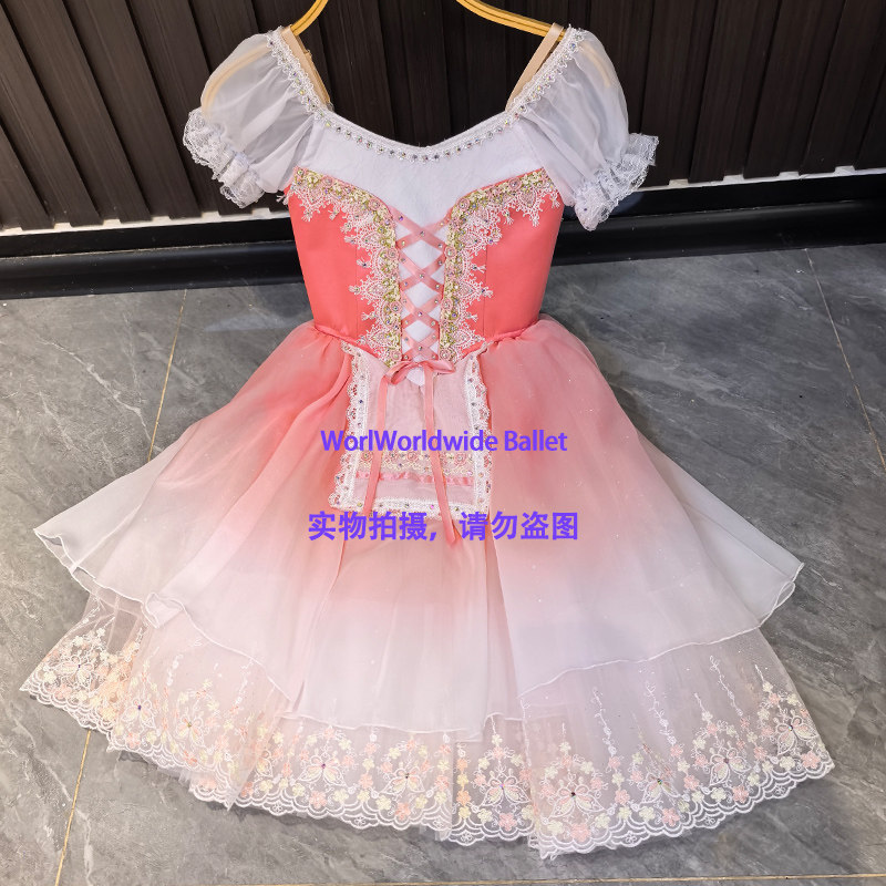 关不住的女儿吉赛尔芭蕾舞裙演出纱长裙儿童成人定制款比赛表演服