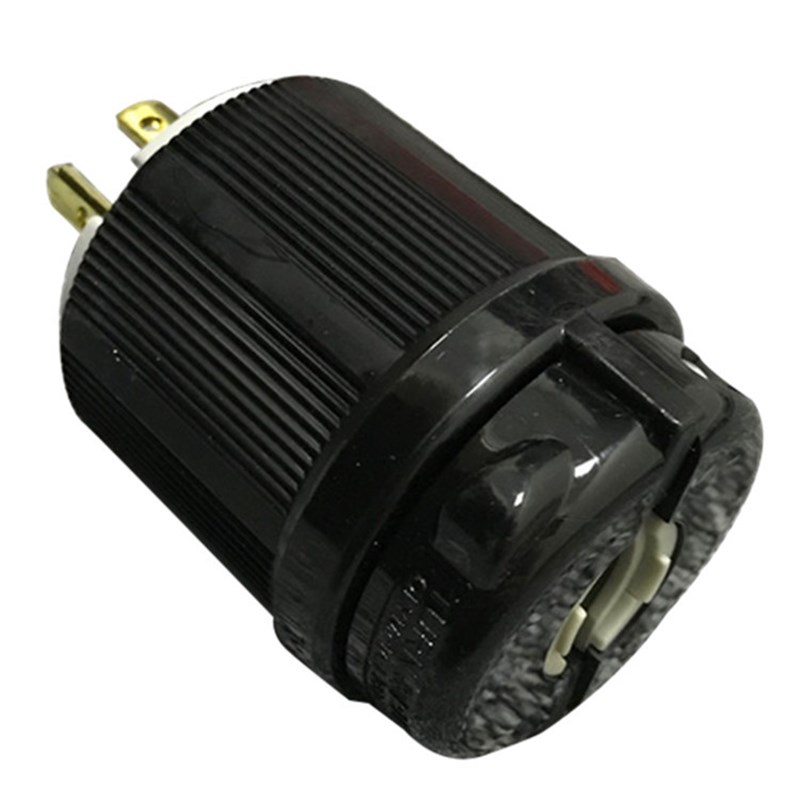 NEMA L15-20P三相四线美规工业防脱落插头 20A 250V电源插头