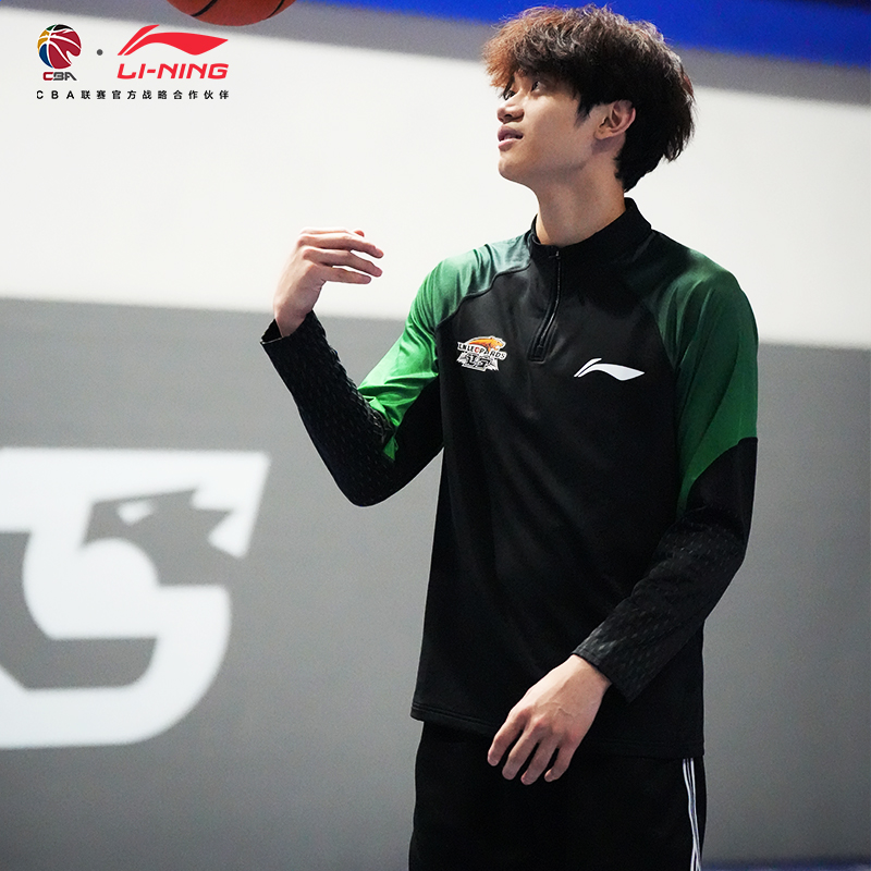 李宁CBA25-26赛季无帽运动长袖男