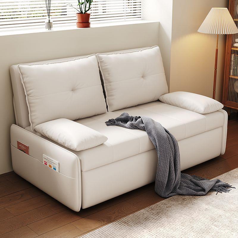 现代沙发床可折叠两用多功能推拉小户型书房无扶手猫爪布可拆洗