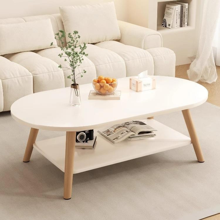 双层小圆桌茶几北欧简约现代小户型客厅桌子家用创意沙发迷你实木