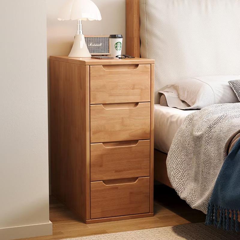 北欧实木床头柜卧室床边迷你床边柜现代简约家用窄柜子客厅置物柜