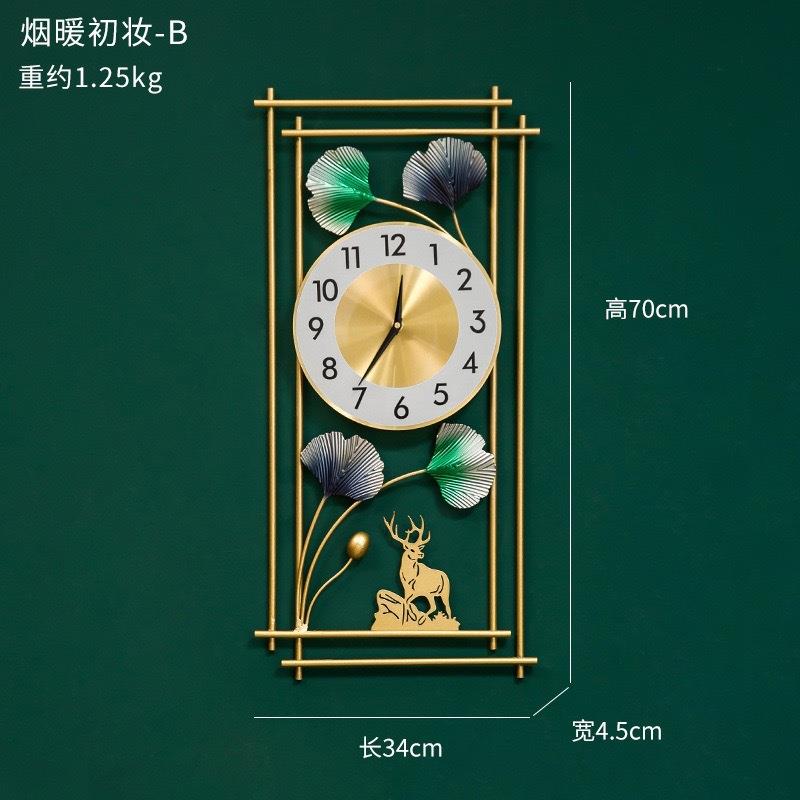 钟表挂钟客厅家用时钟现代简约静音大气艺术创意轻奢北欧装饰挂表