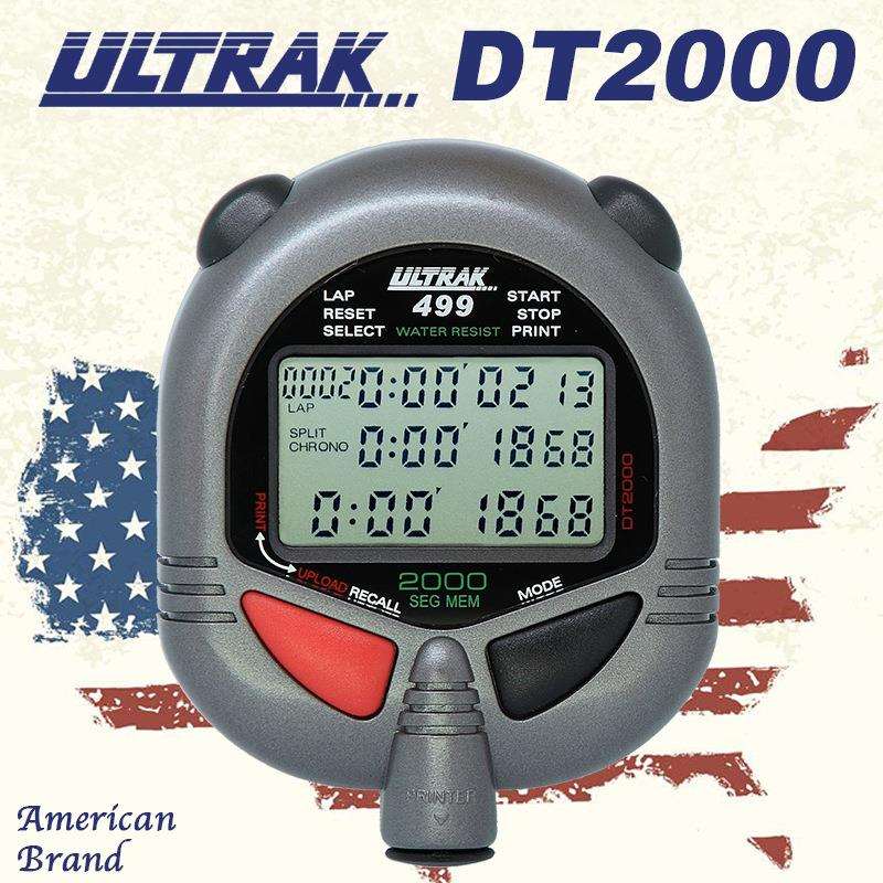 新款计时器田径电子秒表2000道3行ULTRAK奥赛克DT499秒表