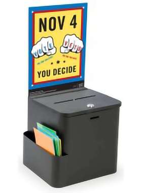 铁质投票箱信报箱建议箱捐款箱意见箱建议信件箱黑色侧袋挂墙带锁