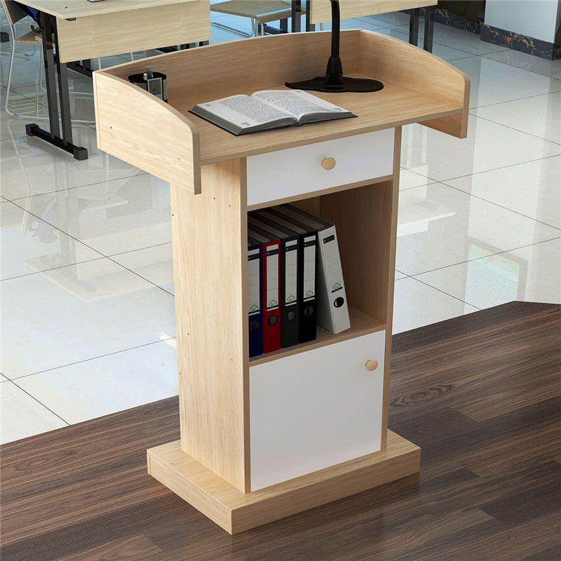 演讲台站立式会议室讲台老师讲桌教室主持台简约咨询台司仪