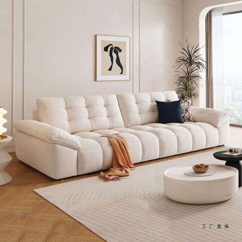 猫抓布艺沙发客厅2025新款大小户型奶油风云朵直排绿色沙发,3C数码配件,USB灯,淘宝优惠券,粉丝福利购,淘宝优惠卷