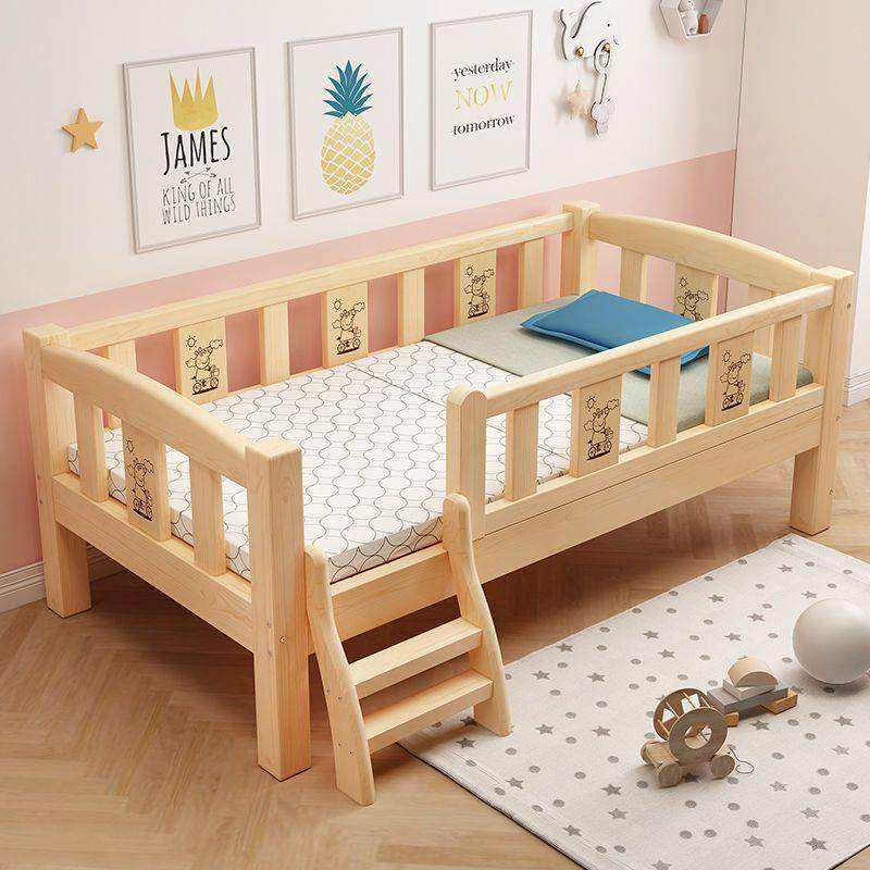 儿童床拼接床加宽床实木宝宝平接小床床边扩大神器大人可睡婴儿床,3C数码配件,USB灯,淘宝优惠券,粉丝福利购,淘宝优惠卷