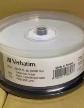 Verbatim威宝100GB档案级盘BD-RTL4X可打印蓝光刻录碟档案空白
