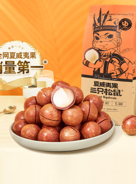 三只松鼠夏威夷果食小吃休265gx2