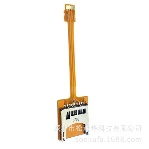 TF延长FPC线延伸器TF公转TF母转接线镀金接头MicroSDTF卡延长线