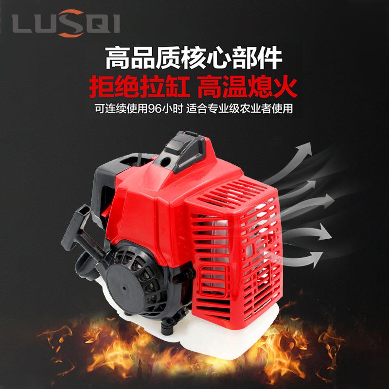 汽油发动机1E48F小型2冲程单缸反冲启动隔膜化油器2.1Hp