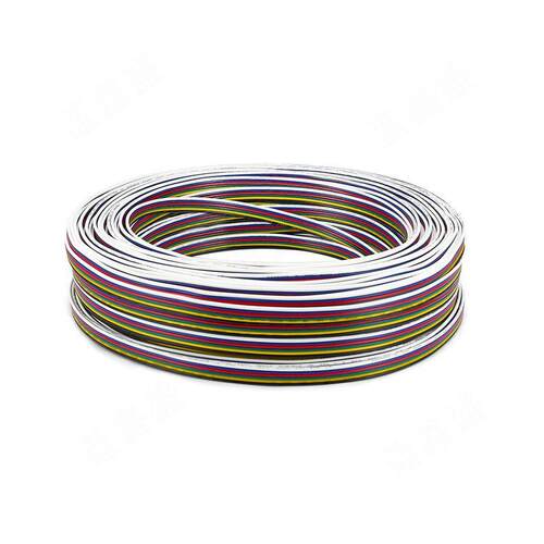 RGBWW连接线20AWG6pin并线6pin灯具灯带延长线1007彩排线