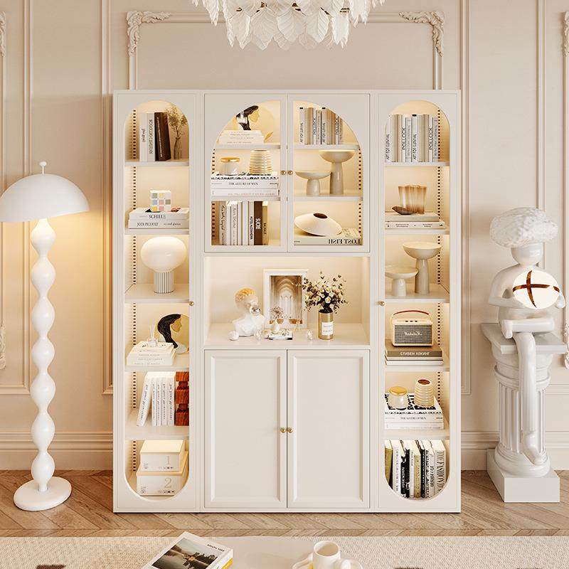 法式铁艺书柜钢制收纳柜带玻璃门落地一体靠墙客厅展示柜书架,玩具/童车/益智/积木/模型,其它,淘宝优惠券,粉丝福利购,淘宝优惠卷