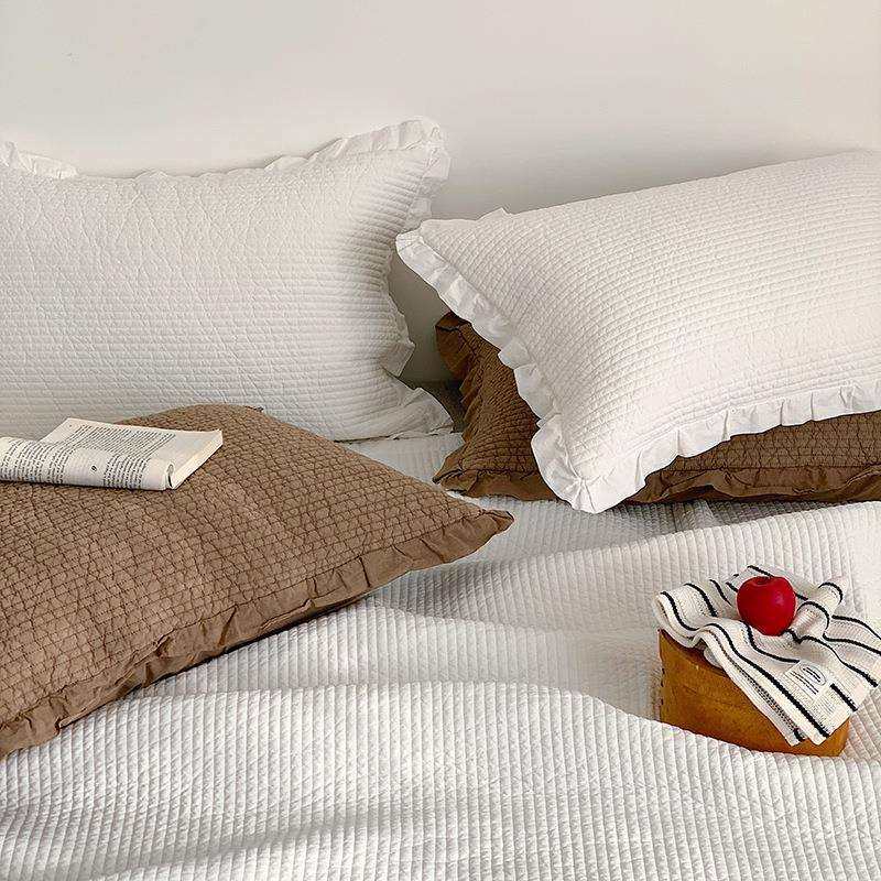 2025高支高密棉纯色荷叶花边床盖三件套亲肤透气加厚夹棉绗缝床单,玩具/童车/益智/积木/模型,其它,淘宝优惠券,粉丝福利购,淘宝优惠卷