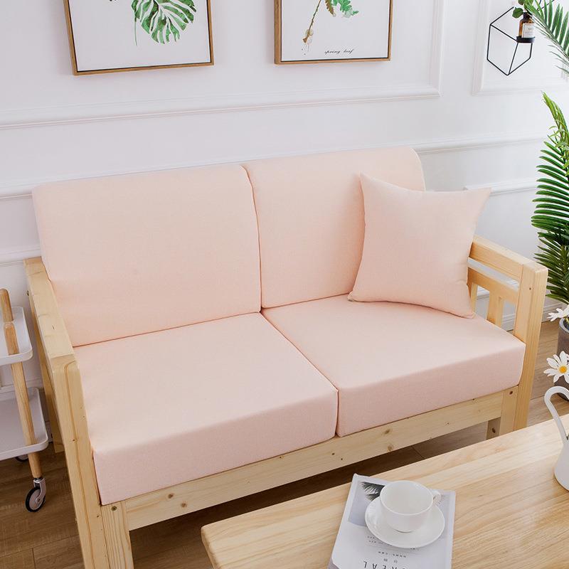 S588定做棉麻纯色沙发海绵布套坐垫飘窗垫布套卡座垫布套床垫布