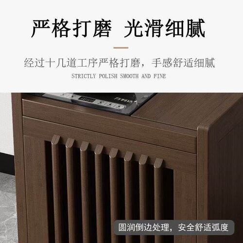 可移动茶台茶桌边柜沙发边几小茶几茶吧桌子烧水架泡茶水柜架子竹