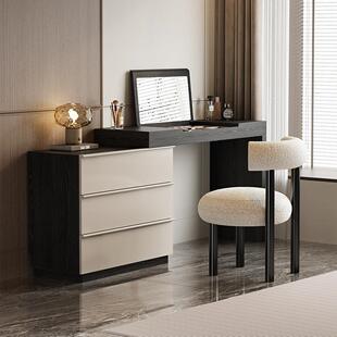 七号公寓翻盖化妆台斗柜一体卧室现代简约覆古风化妆桌床尾收纳柜