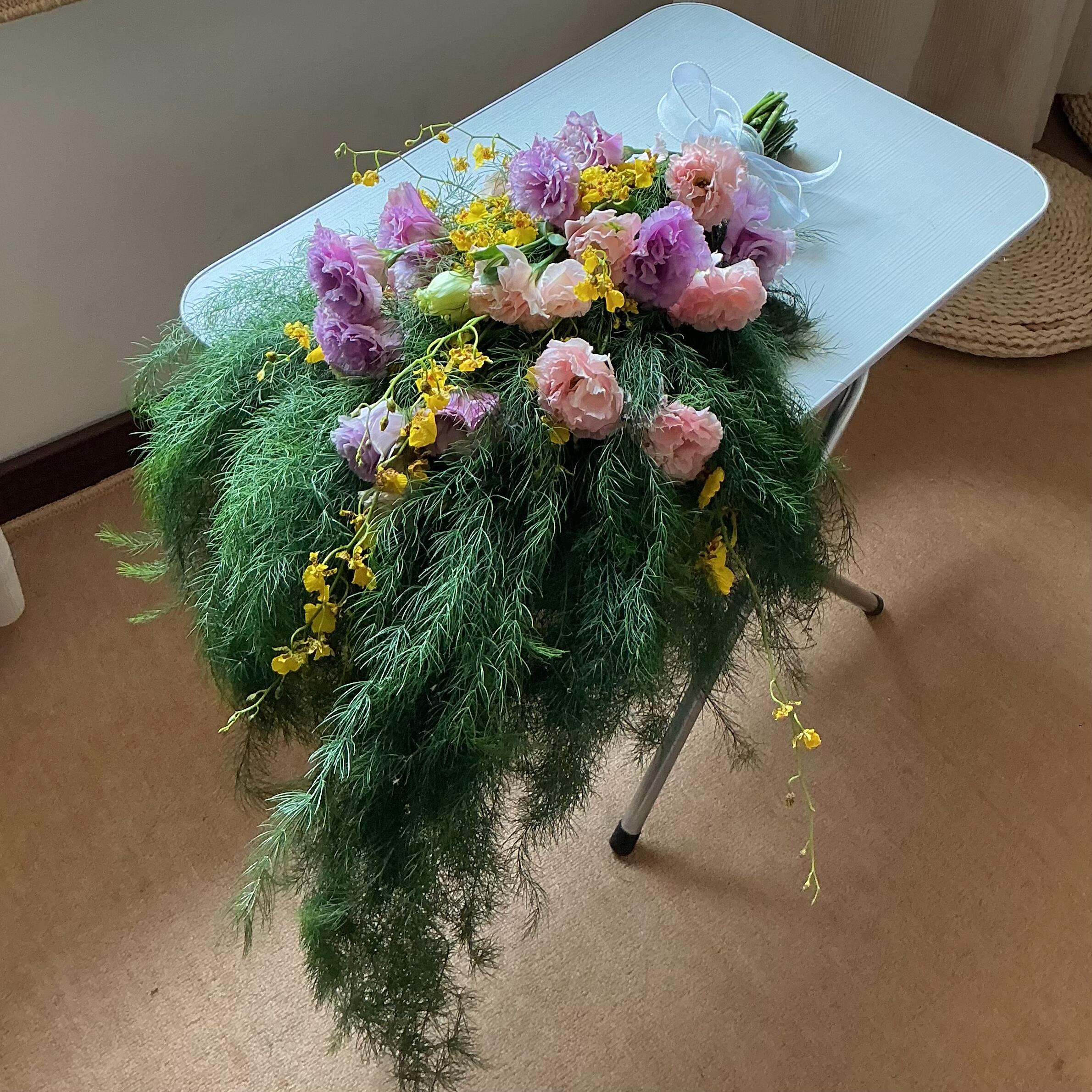 芦荀草手捧花鲜花云南直手结婚领证新娘婚礼森系小众手捧花