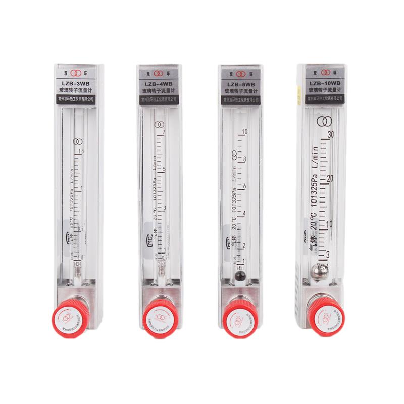 含增票常州双环玻璃转子流量计LZB-3/4/6/10WB液体气体微小型