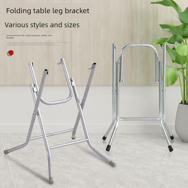 桌架方桌圆桌架小桌架腿靠边站桌架折叠桌加厚支架饭桌腿铁艺家用
