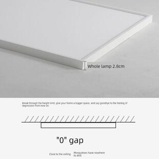 美国普瑞超薄护眼Led长型吸顶灯客厅灯长方形书桌书房书房全光谱