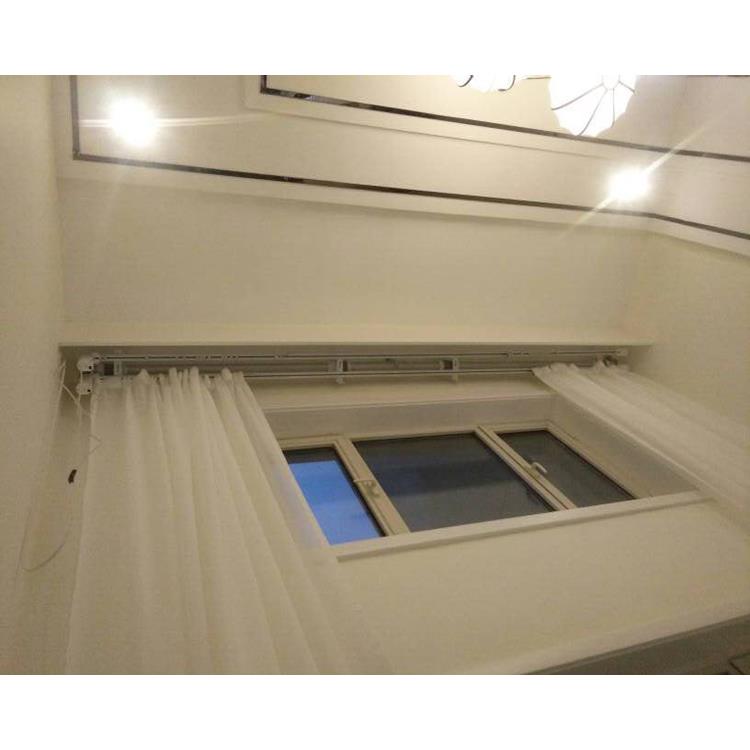 杜亚别墅电动遥控上下升降定制左右高开合窗帘智能复式楼轨道安装