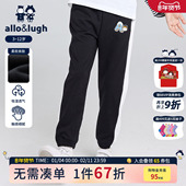 休闲裤 2025秋冬新款 男宝保暖运动裤 阿路和如卡通男童童装 长裤