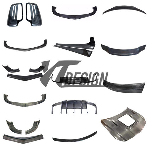 适用于奔驰CLS W218碳纤维改装件前期后视镜前唇侧裙后唇尾翼机盖