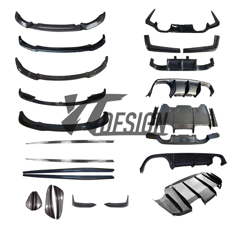 适用于宝马3系F30 F35碳纤维改装件GG M3款前唇后唇护板侧裙风刀