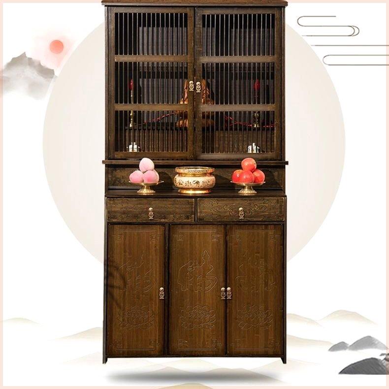 仙龛家用客厅柜子实木神台佛堂柜供桌佛龛家用神仙供佛柜子爷龛柜