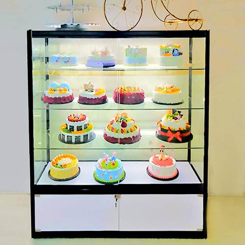 生日蛋糕模型展示柜蛋糕店货架样品模具展柜玻璃商用蛋糕展示柜