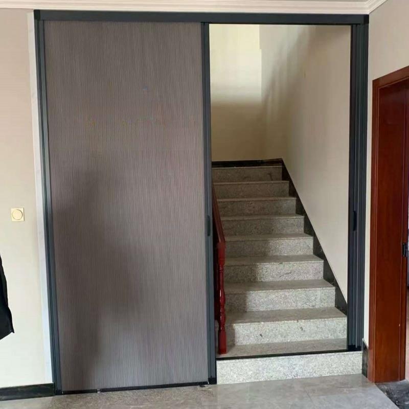 无冲孔楼梯隔断门高低防风简易空调保温客厅折叠门厨房推拉门