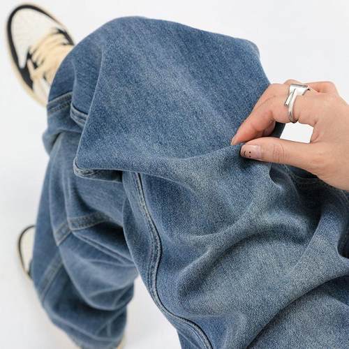 孕妇牛仔裤夏季薄款裤子2025新款外穿打底阔腿裤孕妇装穿搭直筒裤