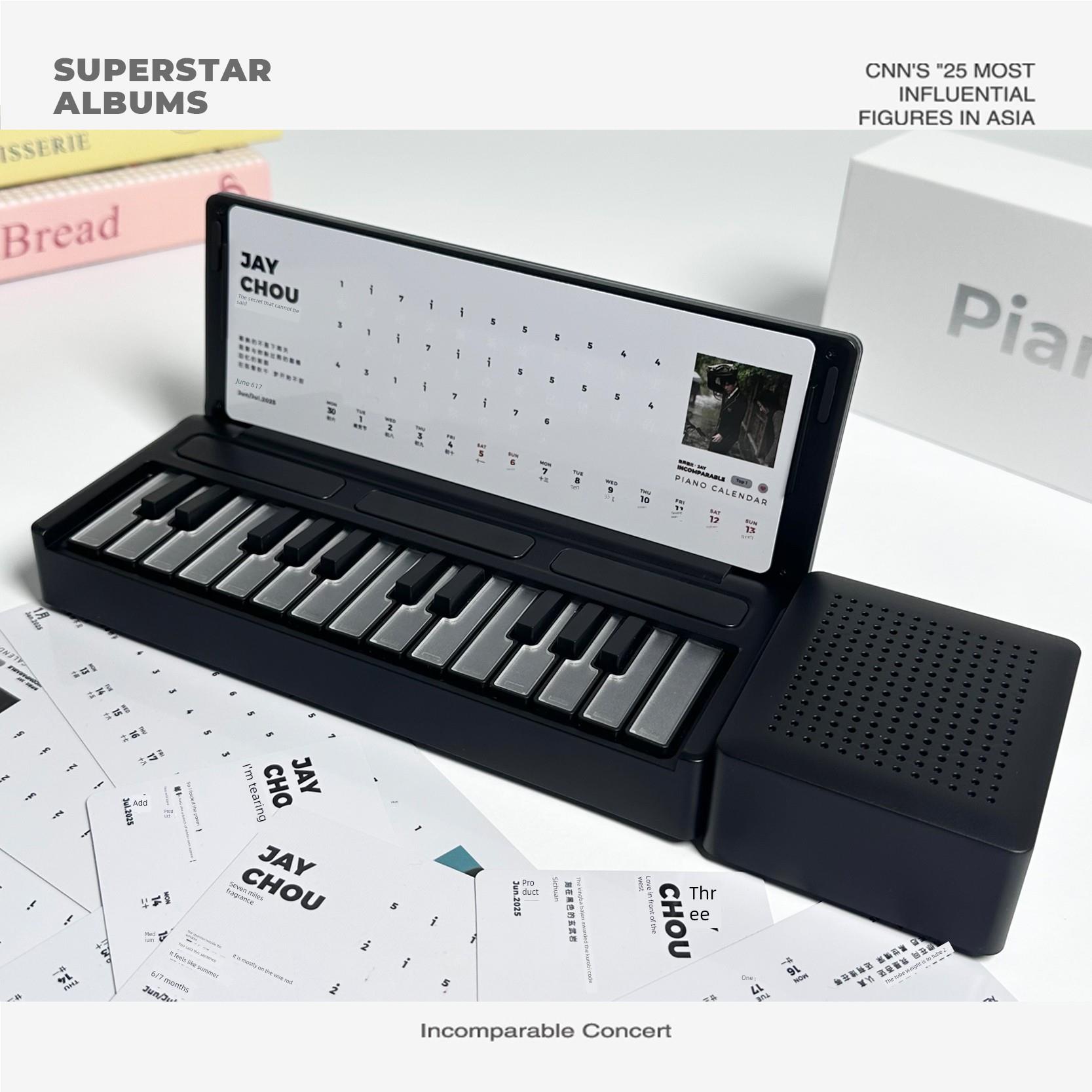 周杰伦周边创意礼品灯，蓝牙长钢琴台历，生日礼物的女孩，的朋友