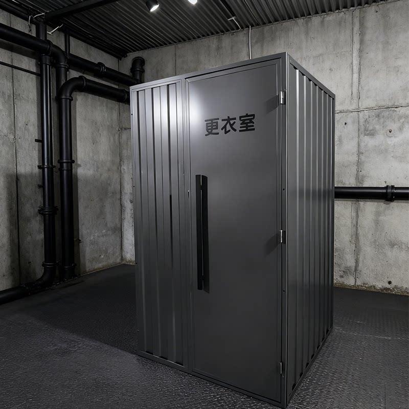 工业风移动试衣间服装店试衣间白色简约商业空间更衣室